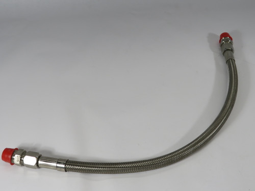 Flex-Pression FP-SSB-08-0240-M Stainless Steel Hose 1/2" 24"L SHELF WEAR NOP