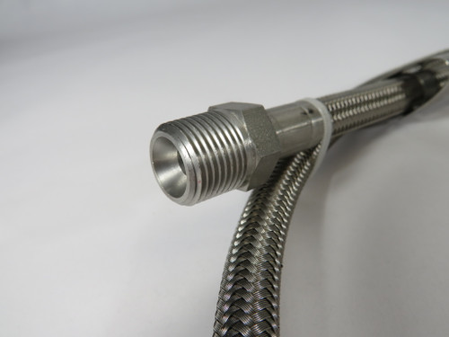 Flex-Pression FP-SSB-06-0540-M Stainless Steel Hose 3/8" 54"L SHELF WEAR NOP
