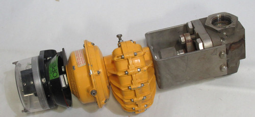 Velan 1-1/2" Actuated Ball Valve Assy. C/W Stonel PQ2LC2R and Kinetrol USED