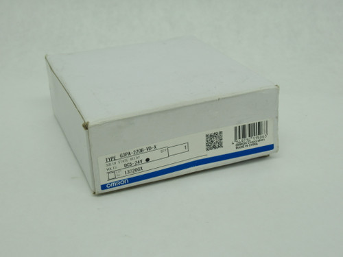 Omron G3PA-220B-VD-X Solid State Relay 5-24VDC 20A@24-240VAC 50/60Hz NEW