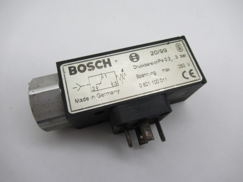 Bosch 0821100011 Pressure Switch 0,2..3 bar 250V USED