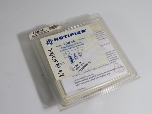 Notifier FDM-1A Dual Monitor Module *Missing Resistor* NEW