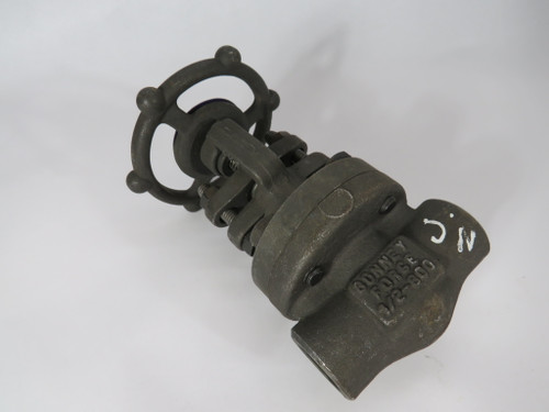 Bonney Forge HL-11-1/2 Gate Valve 1/2" NPT Class #800 SHELF WEAR NOP