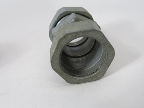 Halex 22222 EMT Compression Coupling Zinc 3/4" Lot of 6 USED