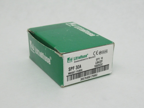 Littelfuse SPF030 Solar Protection Fuse 30A 1000VDC 10-Pack NEW