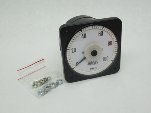 TE Crompton 007-05AA-EYPK DC Ammeter 0-100ADC 0-50mV 4-1/2" Flange MODIFIED NEW