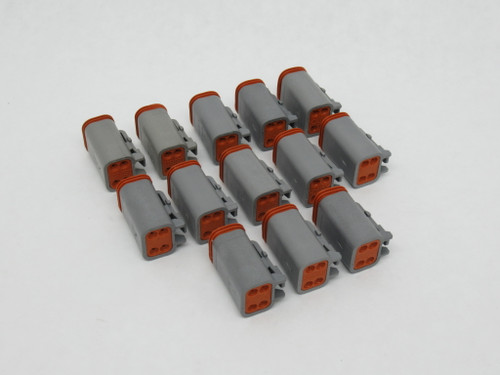 Deutsch DT06-4S Connector Housing for Female Terminals 4-Position Lot of 13 NOP