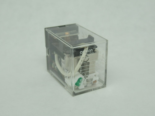 Omron LY1N-D2-DC24 Plug-In Relay 24VDC 15A 8-Blade USED