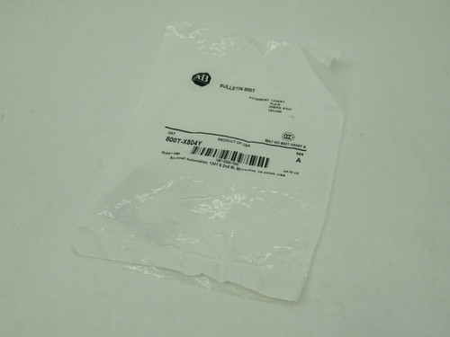 Allen-Bradley 800T-X504Y Series A Legend Plate Emergency Stop Yellow NWB