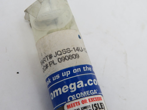 Omega JQSS-14U-12 Quick Disconnect Thermocouple Probe Shelf Wear NEW
