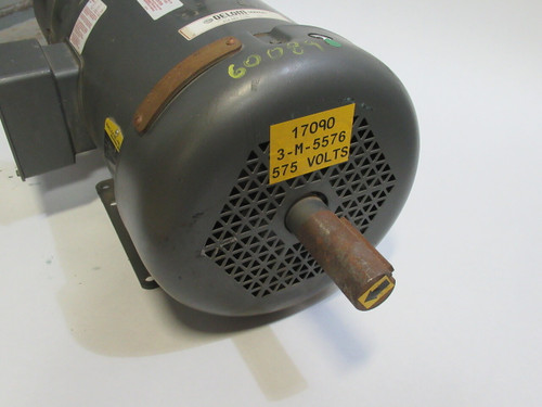 Baldor 10HP 1770RPM 575V 215T TEFC 3Ph 10.8A C/W Stearns 50 lb-ft SHELF WEAR NOP