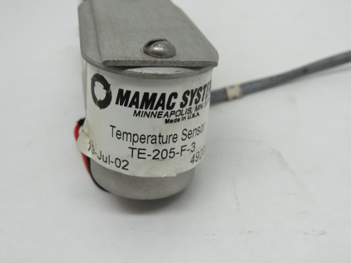 MAMAC Systems TE-205-F-3 Temperature Sensor USED