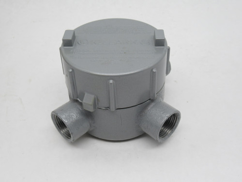Killark GECTT-2 Conduit Outlet Body T-Type 3/4" Hub Gray NEW