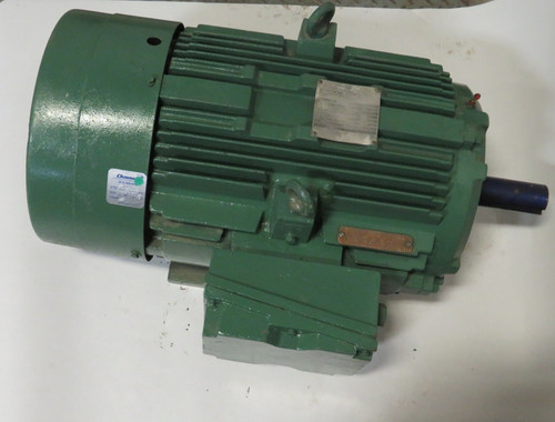 Brook Crompton 15HP 1180rpm 575V 284T TEFC 3Ph 15.5FLA 60Hz BENT COVER USED