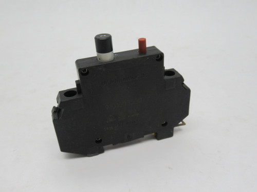 Weidmuller 9101503500 Circuit Breaker 2A 250VAC 1-Pole TS 35 Rail USED