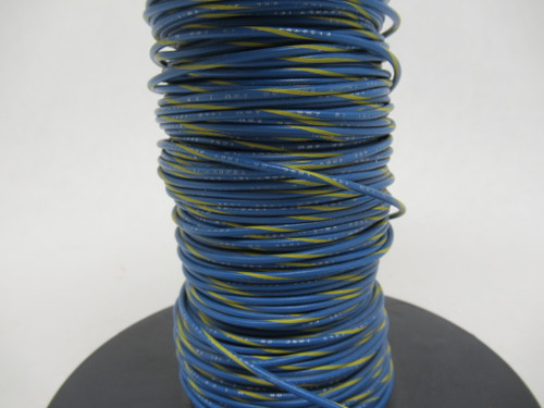 Anixter 1007-18/16-64 Hook-Up Wire 18AWG 300V Blue/Yellow LENGTH REMOVED NOP