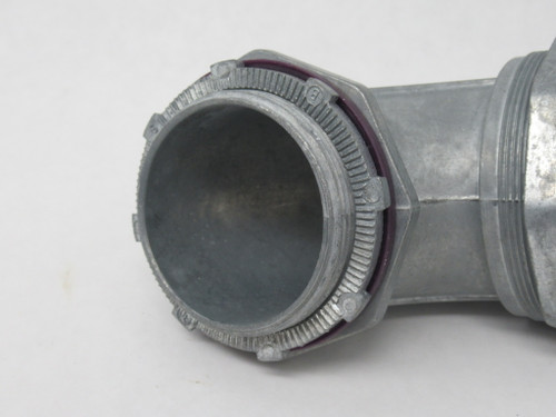 Bridgeport 475-LT2 Cast Zinc Liquid-Tight Fitting 90-Degree Elbow 2" NOP