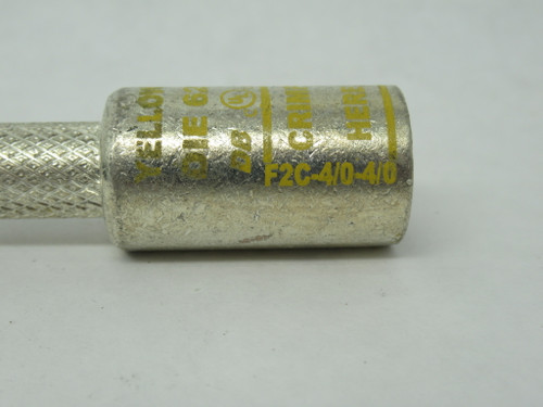 Ilsco F2C-4/0-4/0 Pin Adapter C/W Cover 4/0 Flex 250 kcmil Yellow NOP