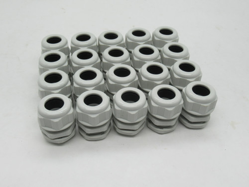 Beisit N3418 Cable Gland 3/4" NPT 13-18mm Cable Range Gray Lot of 20 NOP