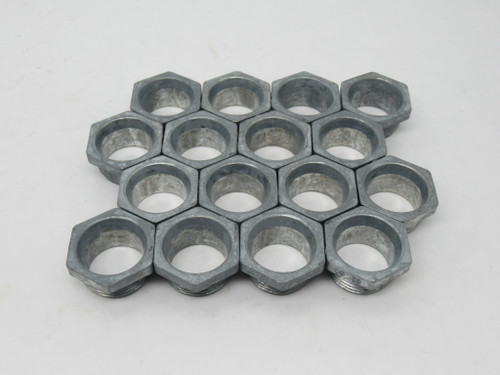 Bridgeport 1104-DC Die-Cast Zinc Conduit Nipple 1" Lot of 16 NOP