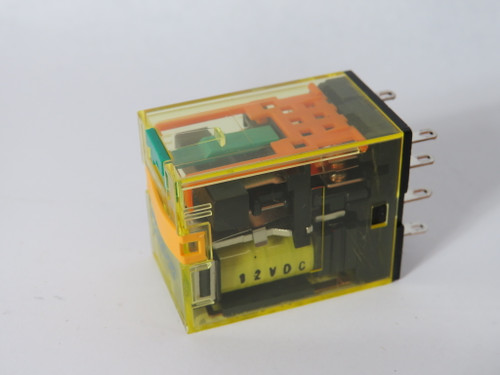 Idec RU2S-D12 General Relay 12VDC 10A 8 Blade USED