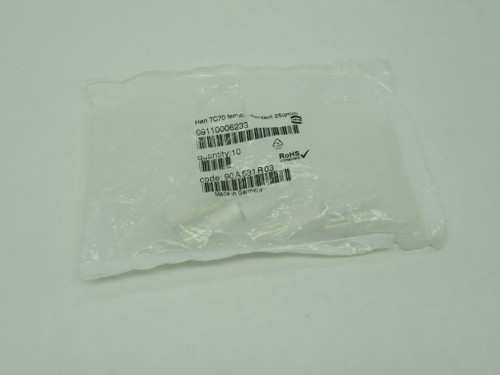 Harting 09110006233 Female Crimp Contact 25mm Lot of 6 NWB
