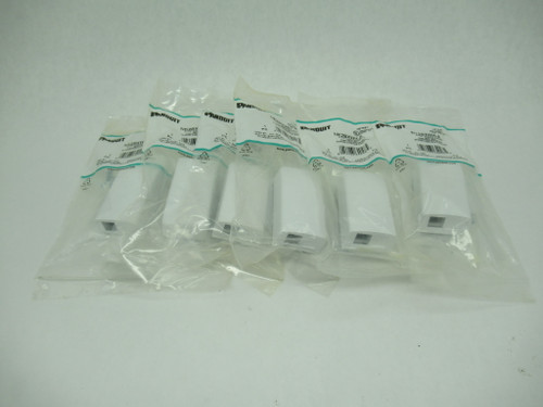 Panduit NK2BXWH-A NetKey Surface Mount Box 2-Port White Lot of 6 HOLEY BAG NWB