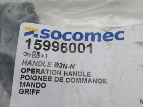 Socomec 15996001 B3N-N Direct Operation Handle Type B3 Black HOLEY BAG NWB