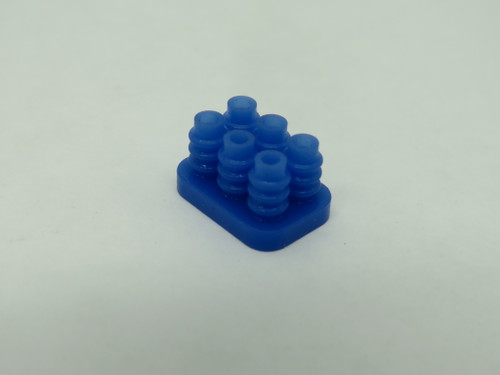 TE Connectivity 1586359-6 Mate-N-Lok Wire Seal 6-Position Blue Lot of 161 NOP