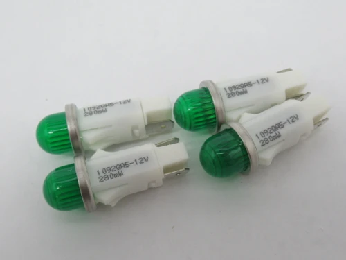 Visual Communications 1092QA5-12V Green Panel Indicator 12V Lot of 4 NOP