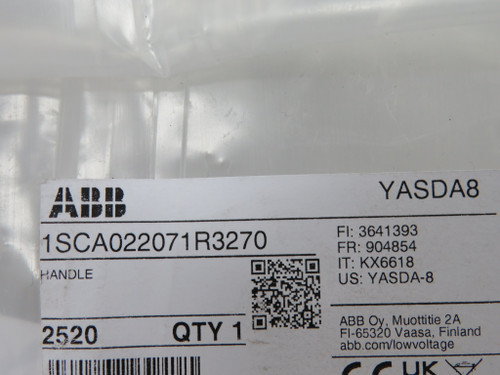 ABB YASDA8 1SCA022071R3270 Padlockable Door Handle 3 Padlocks OFF HOLEY BAG NWB
