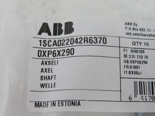 ABB OXP6X290 1SCA022042R6370 Disconnect Shaft 290mm L Lot of 3 HOLEY BAG NWB