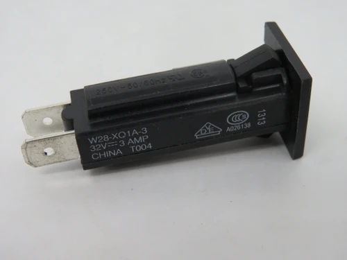 TE Connectivity W28-XQ1A-3 Thermal Circuit Breaker 3A 32VDC 250VAC 1P NOP