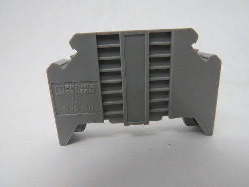Phoenix Contact 0800886 E/NS-35-N Grey Terminal Block End Bracket Lot of 20 USED