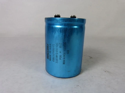 Mallory CGS112T450FF1 Capacitor 1100 MFD 450WVDC DAMAGED BOX NEW