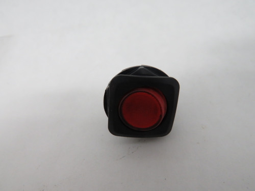 SCI R13-135-B-02R Red Illuminated Rocker Switch On-Off 3Pin 100-125V USED