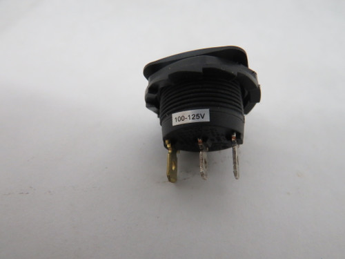 SCI R13-135-B-02R Red Illuminated Rocker Switch On-Off 3Pin 100-125V USED