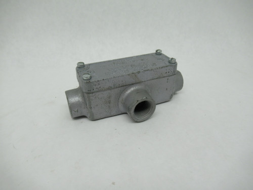 Appleton O-Z/Gedney 0ET50 Conduit Outlet Box Tee 1/2" Trade Size USED