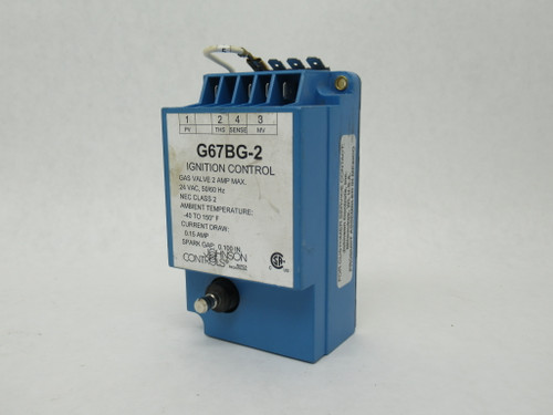 Johnson Controls G67BG-2 Ignition Module 24VAC 50/60Hz 2A Max 0.15A Draw USED