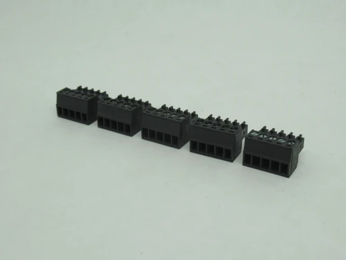 Dinkle EC350V-05P-BK PCB Connector 300V 8A 5-Position Black Lot of 5 USED