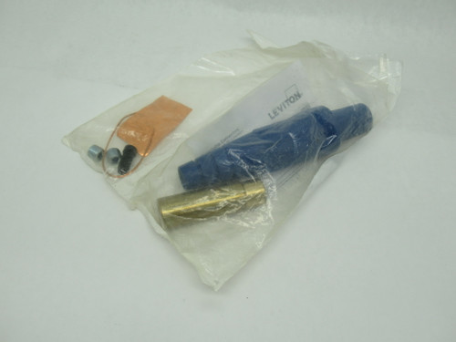 Leviton 16D33-B Cam-Type Detachable Female Plug 400A 600V 1/0-4/0 Blue NWB