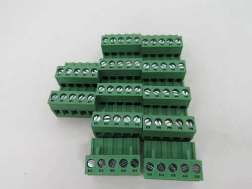 Wanjie WJ2EDGK-5.08-5P Green Female Connector 5 Position Lot of 12 USED