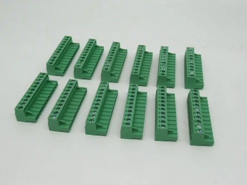 Wanjie WJ2EDGK-5.08-11P Green PCB Connector 11-Position Lot of 12 USED