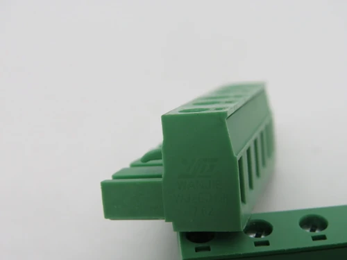 Wanjie WJ2EDGK-7.62-6P Green PCB Connector 6Pos 15A 300V 12-28AWG Lot of 3 USED