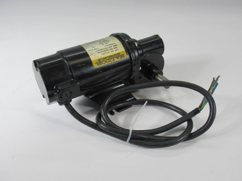 Baldor DC Gearmotor 10:1 17 lb-in .06HP 173RPM 90VDC BA-0 TENV .85A USED