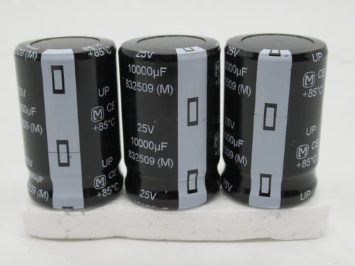 Panasonic ECO-S1EP103BA Capacitor 25V 10000uf Lot of 3 NOP
