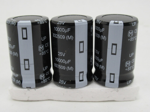 Panasonic ECO-S1EP103BA Capacitor 25V 10000uf Lot of 3 NOP