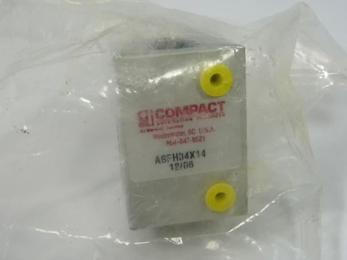 Compact ASFH34x14 Pneumatic Cylinder 3/4" Bore 1/4" Stroke NOP