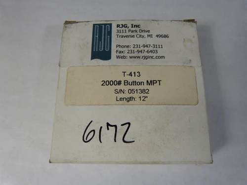 RJG T-413 Pressure Transducer 12 Inch BOX DMG NEW