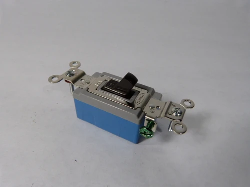 Hubbell HBL1201 Brown Toggle Switch 15A 120-277VAC 1P BOX DAMAGE NEW